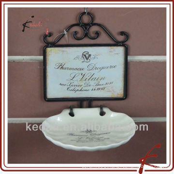 white glaze ceramic shower wall soap dishes